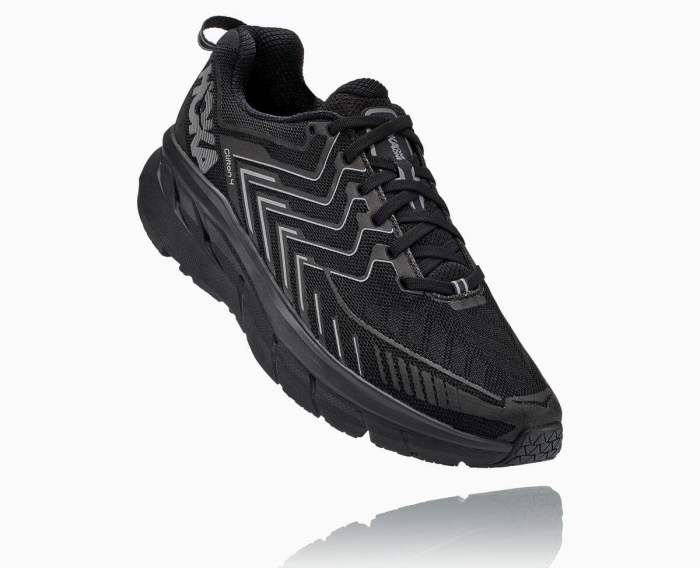 Hoka Gåsko Outlet - HOKA ONE ONE OV Clifton Herre Svart [NO-01EBDZ]